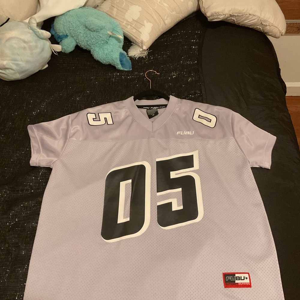 FUBU Light Purple Jersey with Black Accents